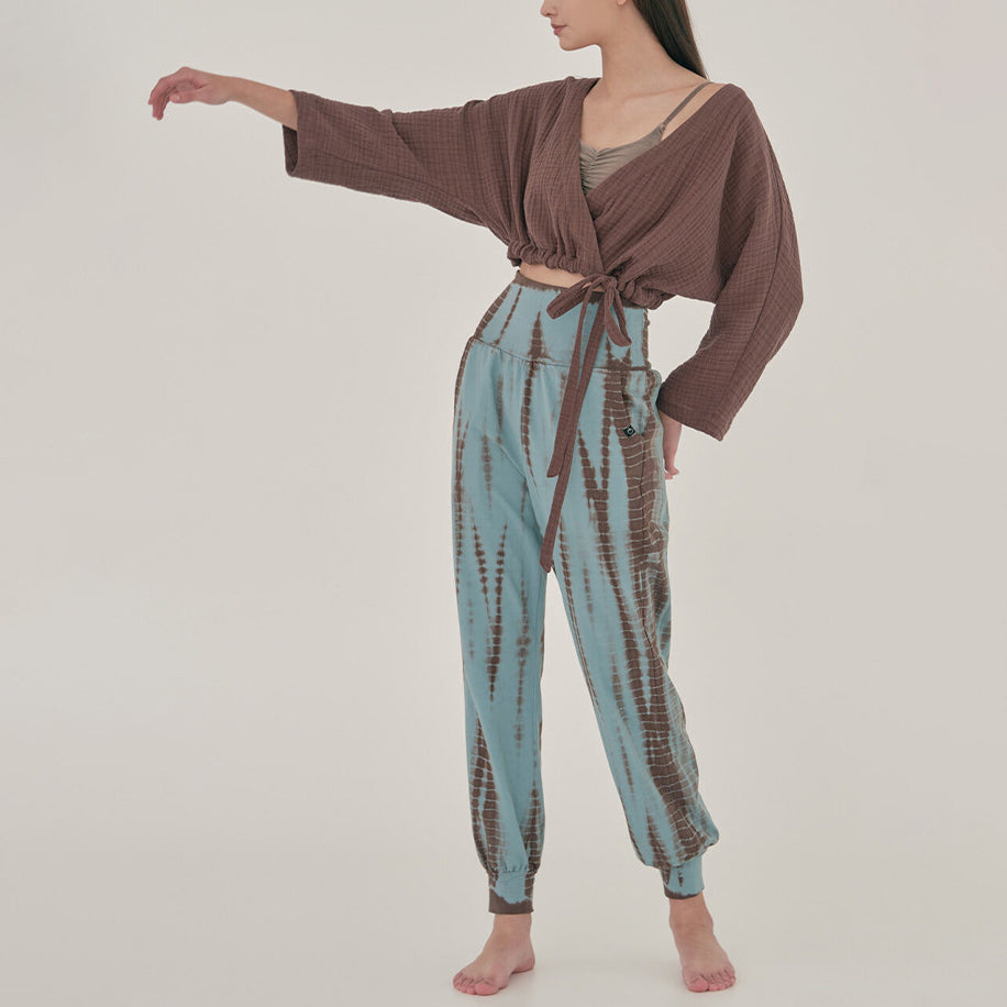 カシュクールボタニカルヨガトップ 2192