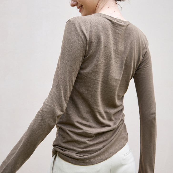 リネンスリムフィットヨガトップス2331