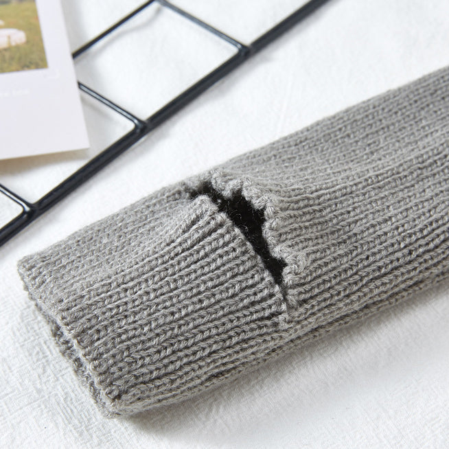 リブニットヨガレッグウォーマー 40cm 5028