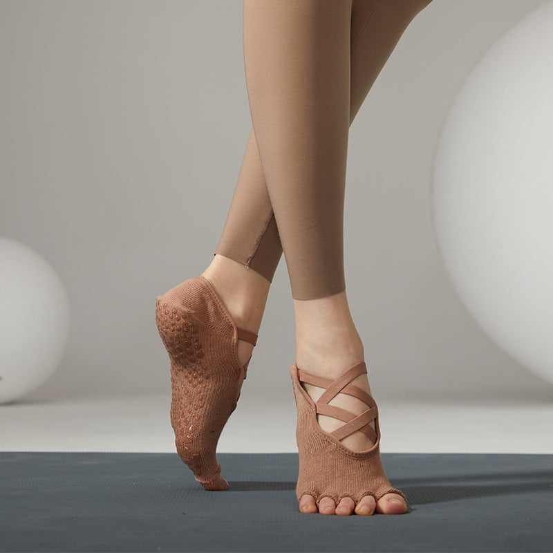 ツインクロスストラップヨガソックス7color 5010