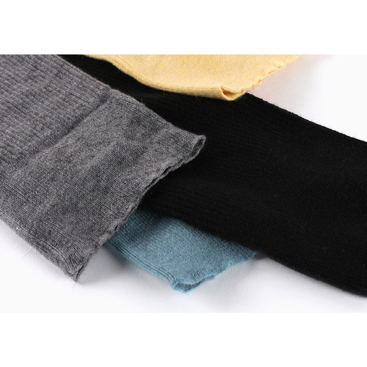 くすみカラーリブニットレッグウォーマー 62cm 5034