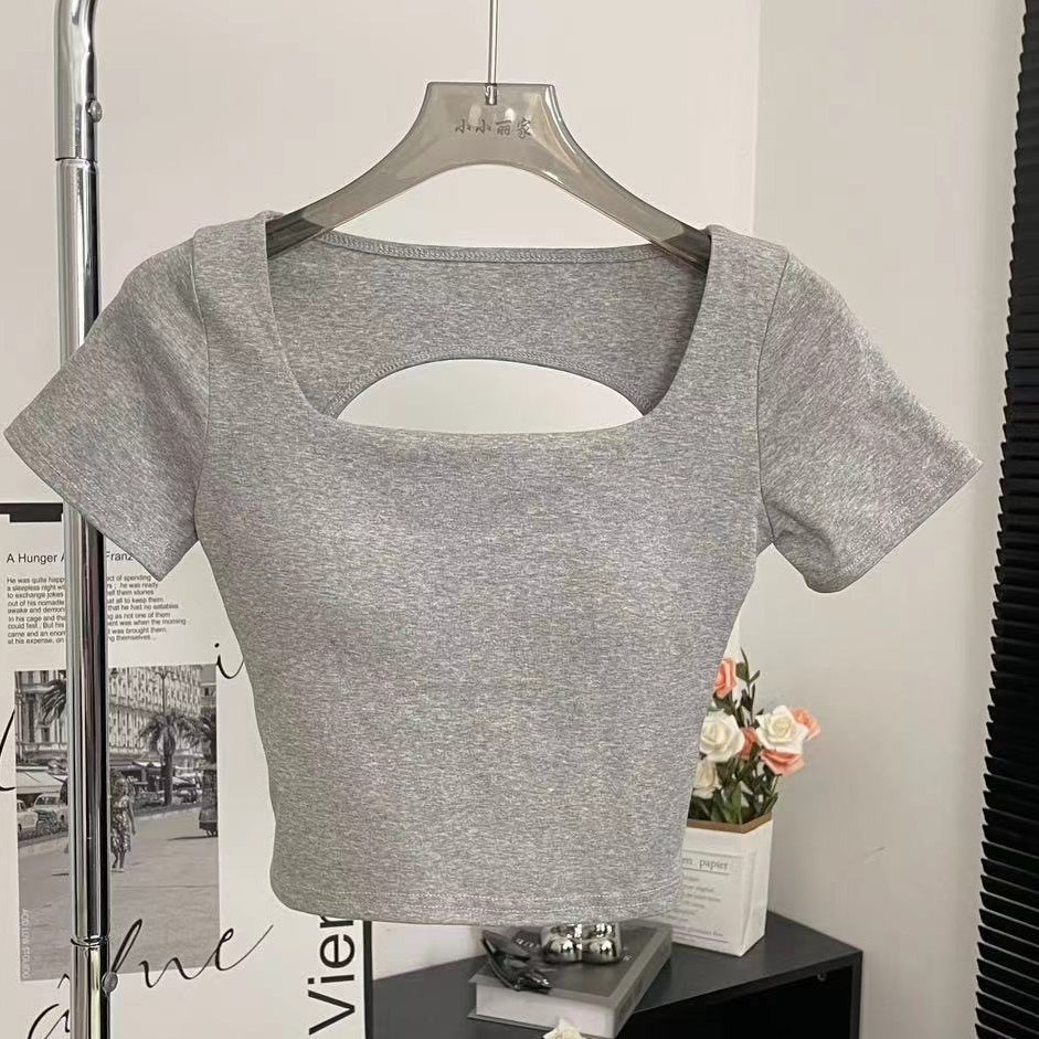 セクシーギャル背中魅せパッド付きTシャツ 2539