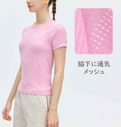 フィットネス半袖トレーニングスポーツウェアTシャツ 2506