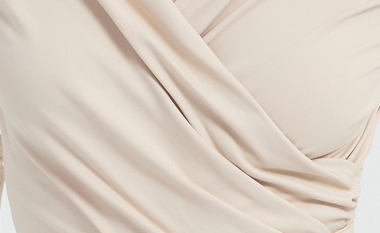 長袖クロスVネックヨガピラティスランニングダンストップス 2430