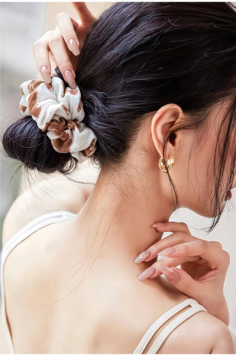 花柄シュシュヘアアクセサリー 5045