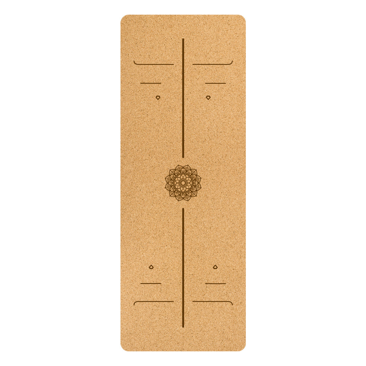 コルクワイドヨガマット 5mm 日食or月齢 5029