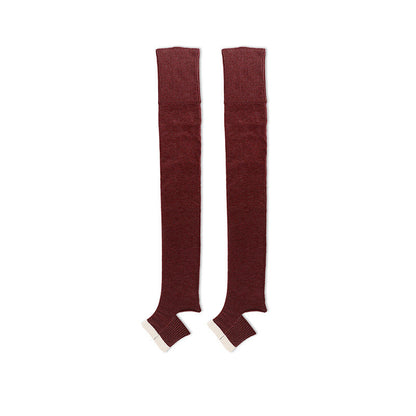 バイカラーリブヨガレッグウォーマー 5035