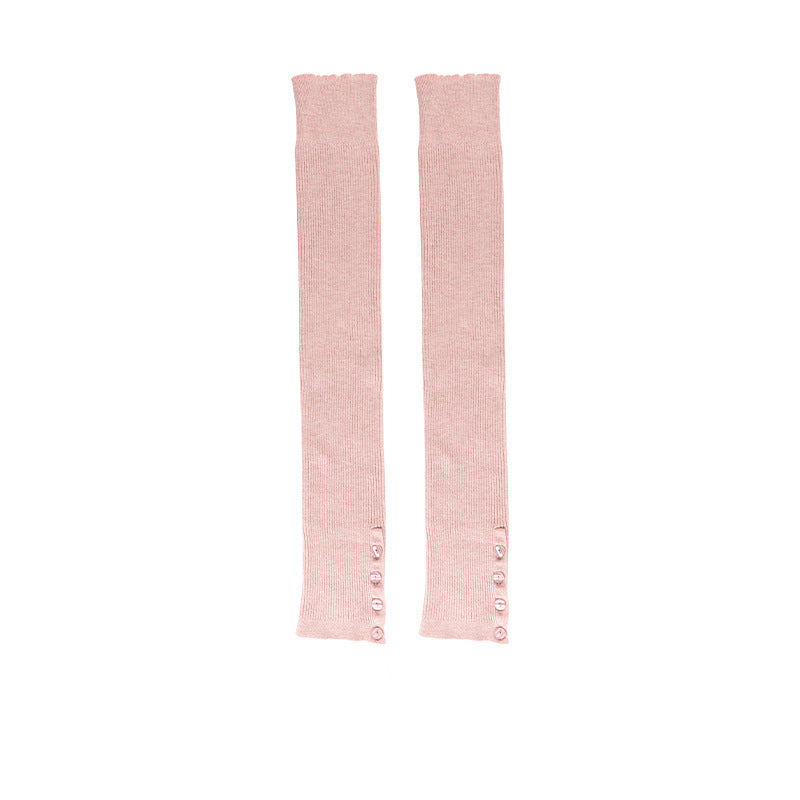 くすみカラーリブニットレッグウォーマー 62cm 5034