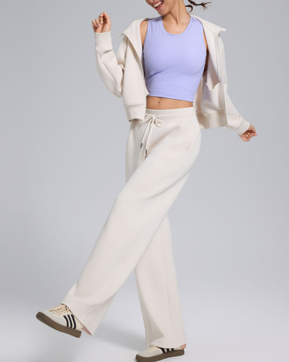 スフレタッチジップアップフリースジャケット 2374