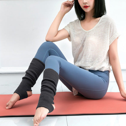 リブニットヨガレッグウォーマー 40cm 5028