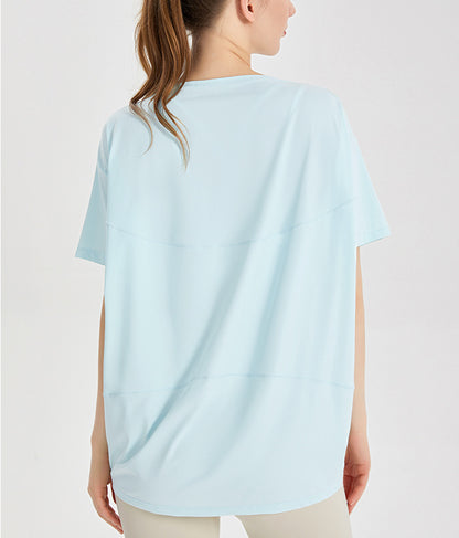 ゆったりドロップショルダーUVカットスポーツウェアＴシャツ 2445