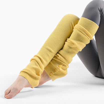 くすみカラーリブニットレッグウォーマー 62cm 5034