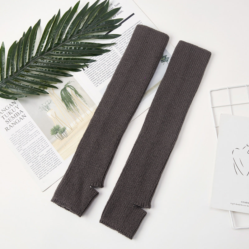 リブニットヨガレッグウォーマー 40cm 5028