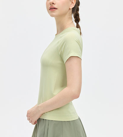 フィットネス半袖トレーニングスポーツウェアTシャツ 2506
