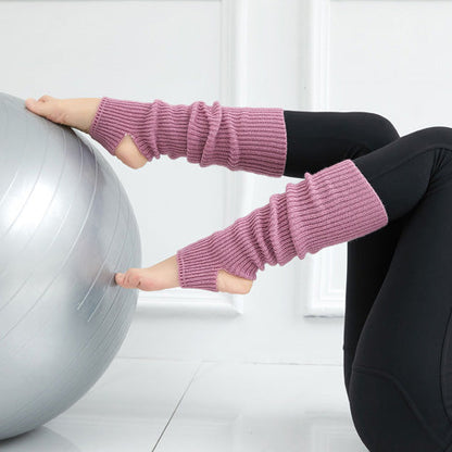 リブニットヨガレッグウォーマー 40cm 5028