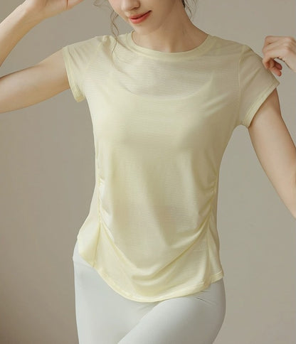 スポーツウェア薄手半袖フィットネスジムウェアTシャツ 2489