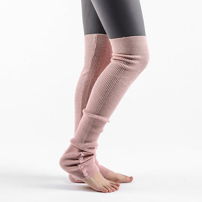 くすみカラーリブニットレッグウォーマー 62cm 5034