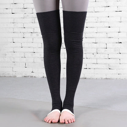 バイカラーリブヨガレッグウォーマー 5035