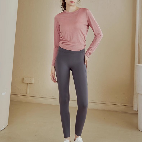 バックツイストヨガロングカットソー 2191