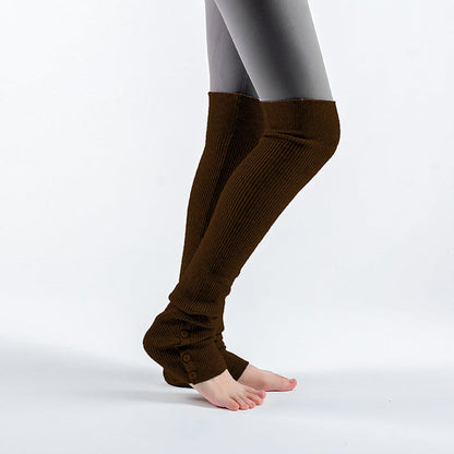 くすみカラーリブニットレッグウォーマー 62cm 5034