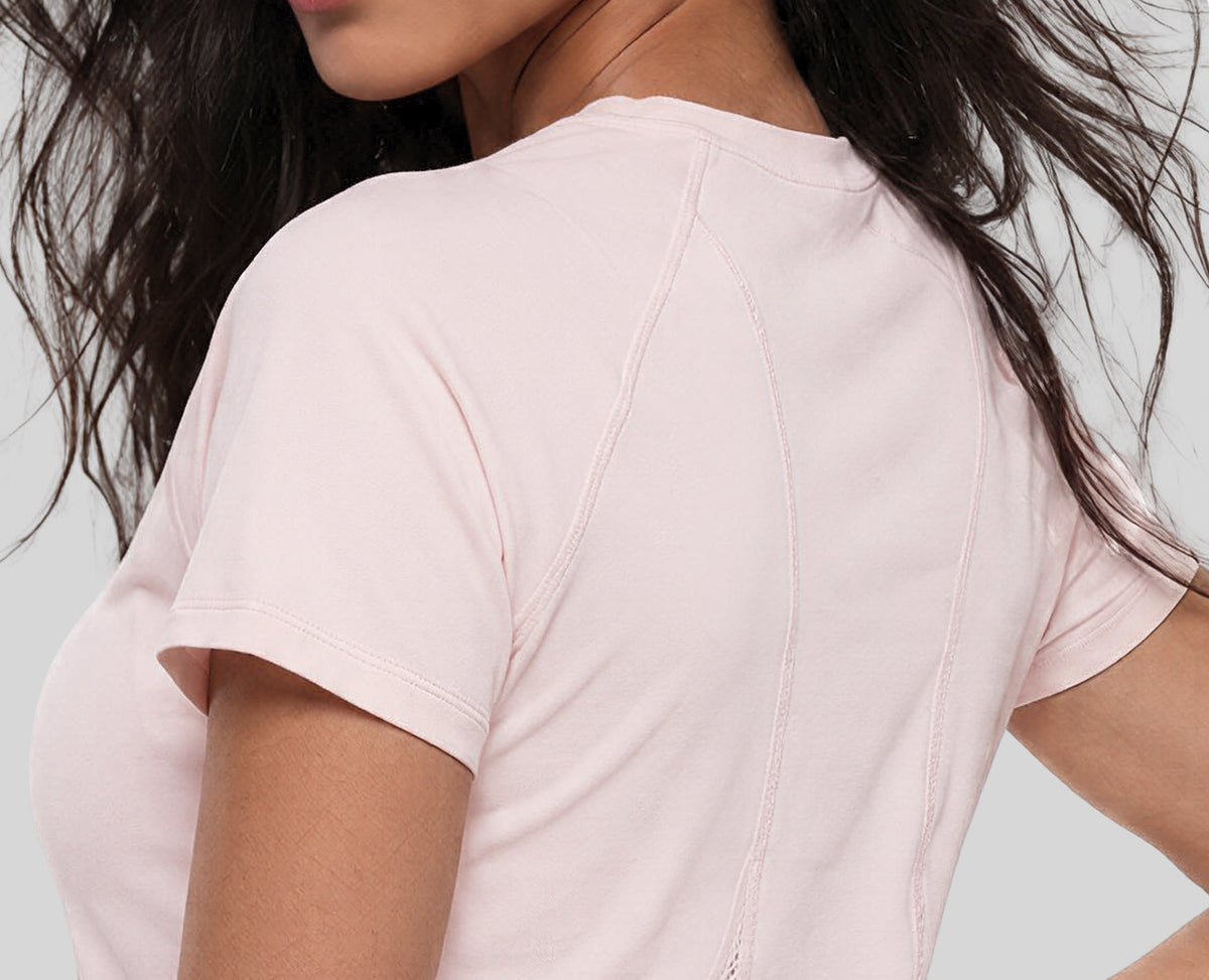 メッシュ切替速乾フィットネスTシャツ 2578