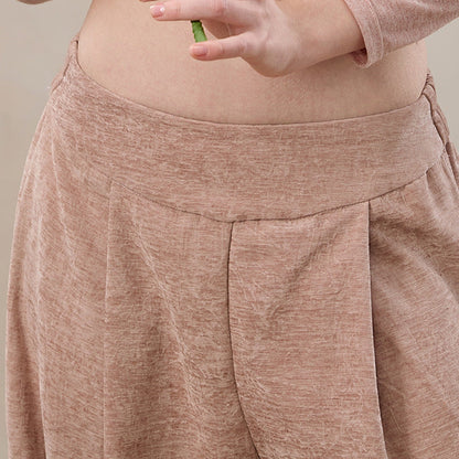 クリスマスレッド瞑想ゆったりバルーンヨガパンツ 3134