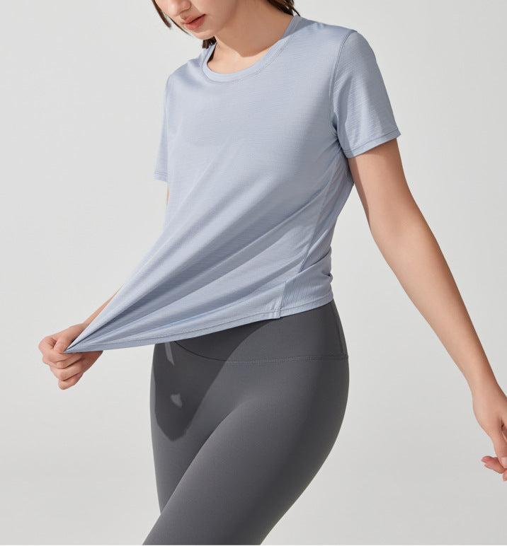 カジュアル半袖バックデザインスポーツシャツトップスＴシャツ 2455