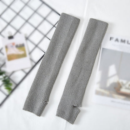 リブニットヨガレッグウォーマー 40cm 5028