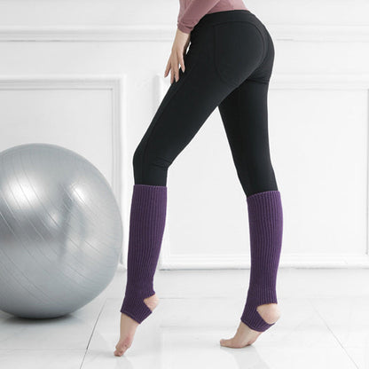 リブニットヨガレッグウォーマー 40cm 5028