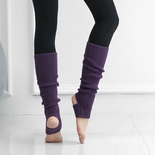 リブニットヨガレッグウォーマー 40cm 5028