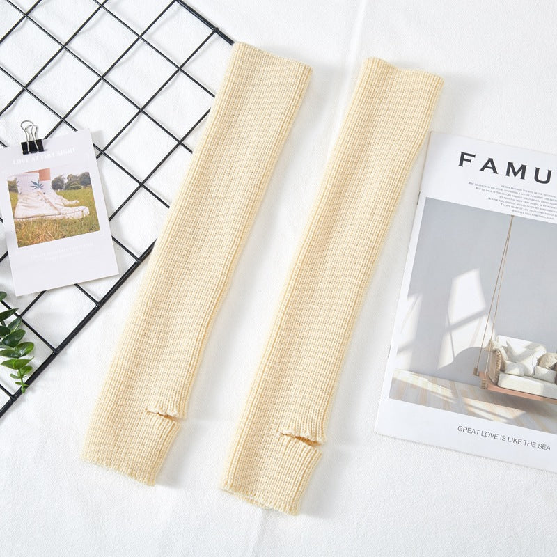 リブニットヨガレッグウォーマー 40cm 5028