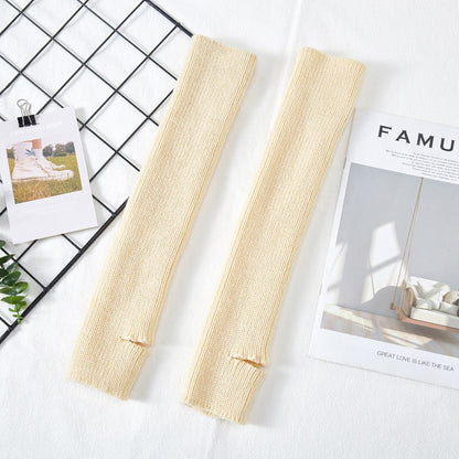 リブニットヨガレッグウォーマー 40cm 5028