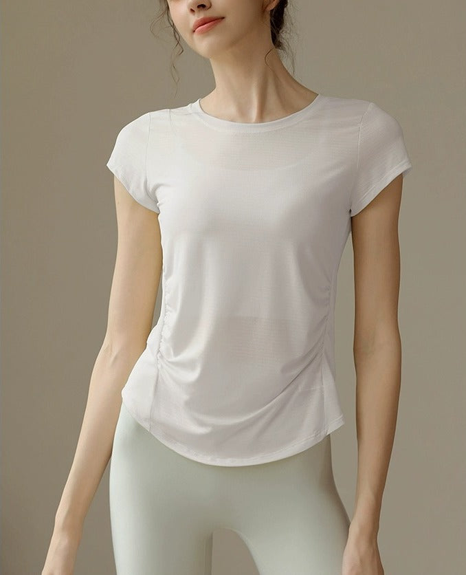 スポーツウェア薄手半袖フィットネスジムウェアTシャツ 2489