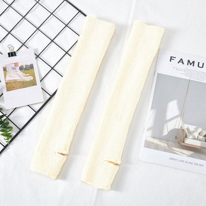 リブニットヨガレッグウォーマー 40cm 5028