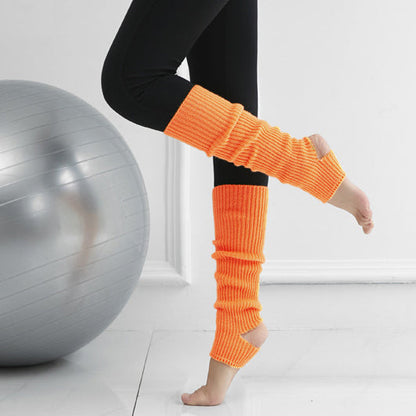 リブニットヨガレッグウォーマー 40cm 5028