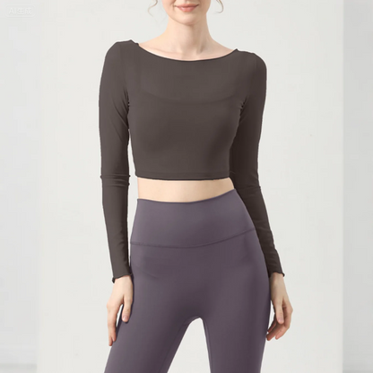 スゥプルボートネックシアーロングトップ 2369