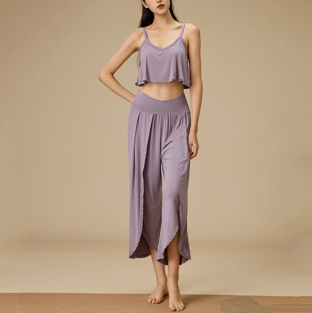 竹繊維プレミアム禅意インサイドフローヨガ2点セット4104