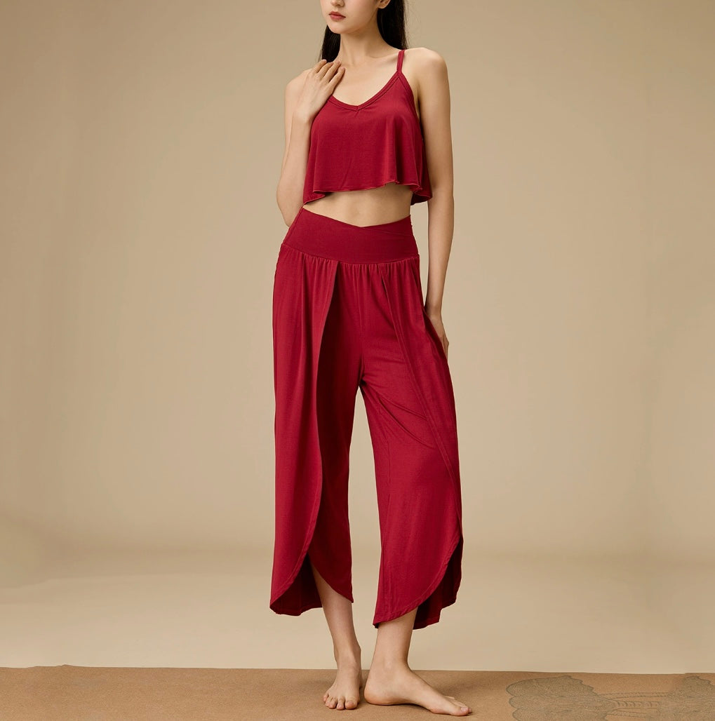 竹繊維プレミアム禅意インサイドフローヨガ2点セット4104