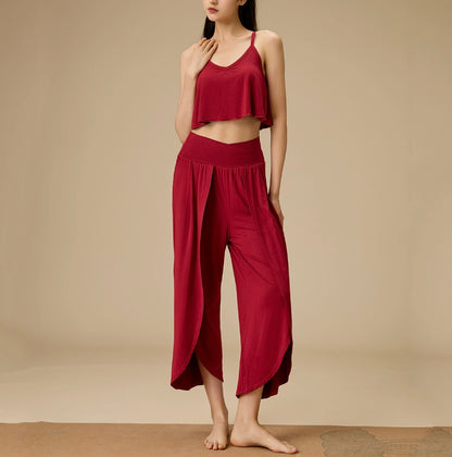 竹繊維プレミアム禅意インサイドフローヨガ2点セット4104