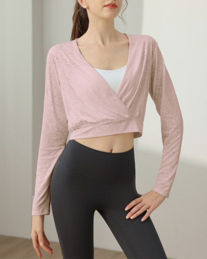ミラージュカシュクールヨガロングトップ 2296