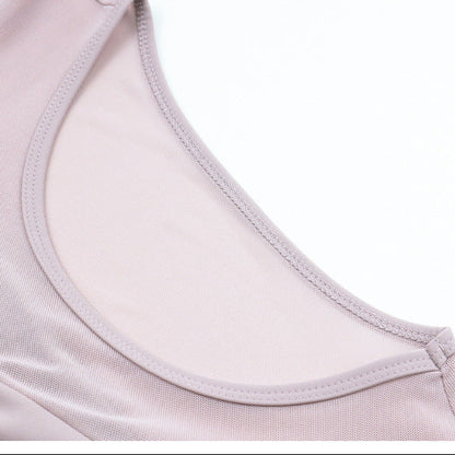 フロントシャーリングロングスリーブヨガ トップス 2400