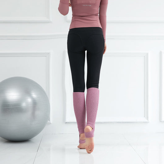 リブニットヨガレッグウォーマー 40cm 5028