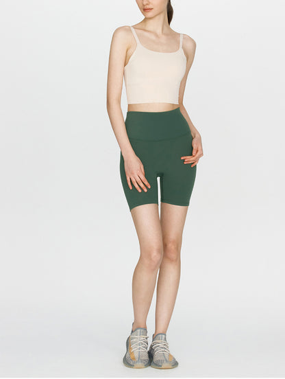 フィットネスハイウエスト4分丈ヒップアップヨガパンツ 3158