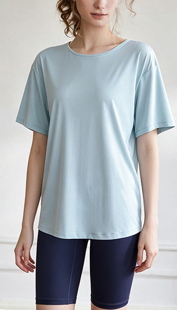 UVカットバックオープンスポーツウェア半袖Tシャツ 2503