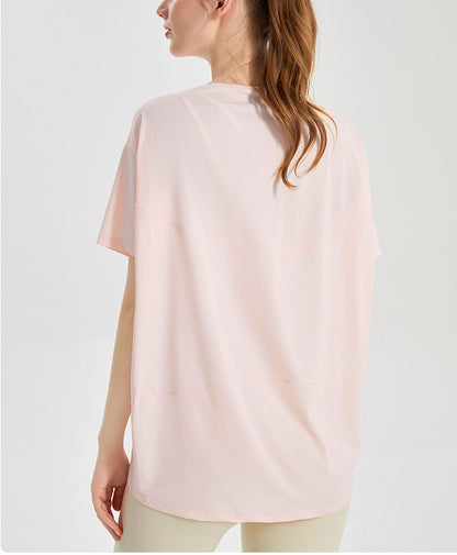 ゆったりドロップショルダーUVカットスポーツウェアＴシャツ 2445