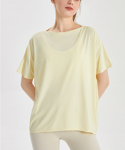 ゆったりドロップショルダーUVカットスポーツウェアＴシャツ 2445
