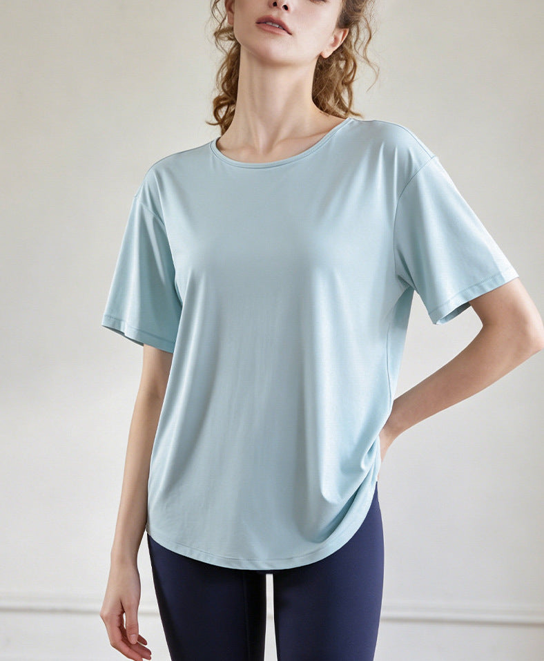 UVカットバックオープンスポーツウェア半袖Tシャツ 2503