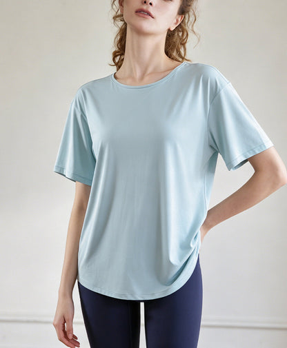 UVカットバックオープンスポーツウェア半袖Tシャツ 2503