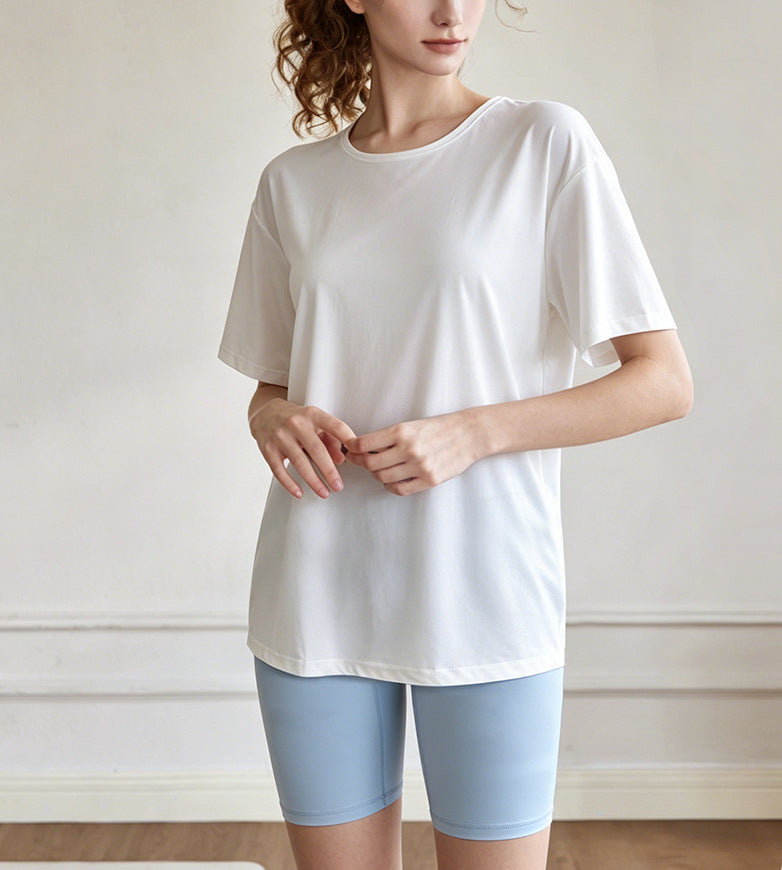 UVカットバックオープンスポーツウェア半袖Tシャツ 2503