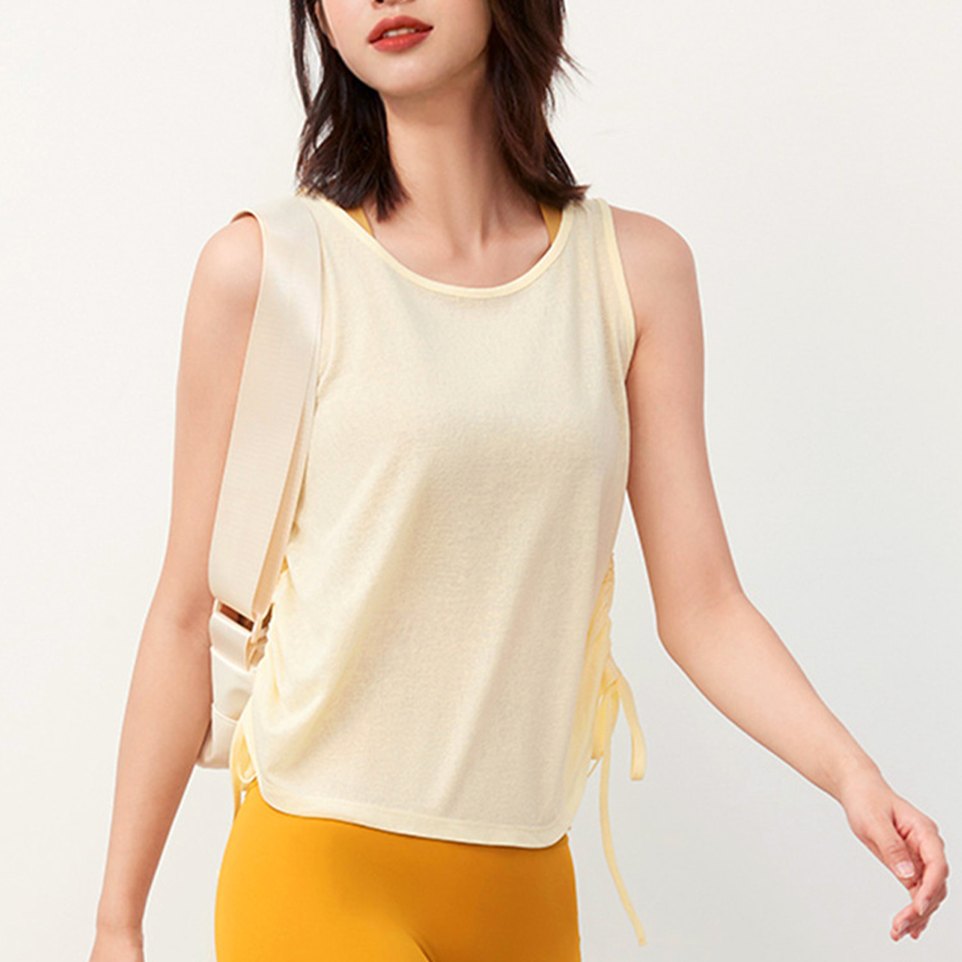 ニュアンスシアーサイドドロストヨガタンク 2356